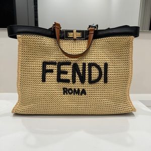 Fendi peekaboo beach bag